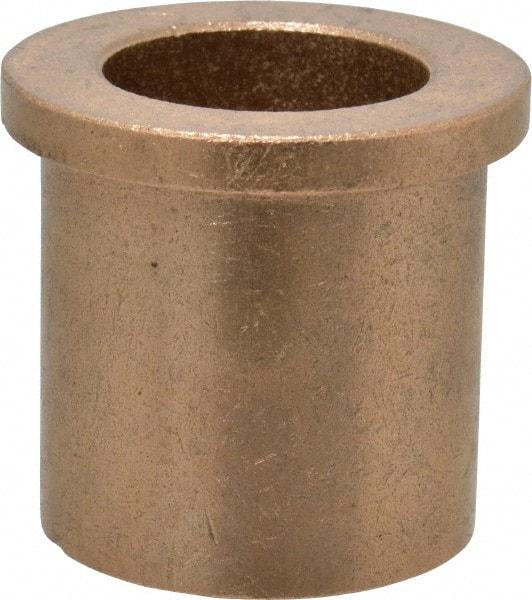 Boston Gear - 1" Inside x 1-3/8" Outside Diam, Oil Impregnated Bronze Sleeve Bearing - 1-5/8" Flange Outside Diam, 3/16" Flange Thickness, 1-1/2" OAL - Industrial Tool & Supply