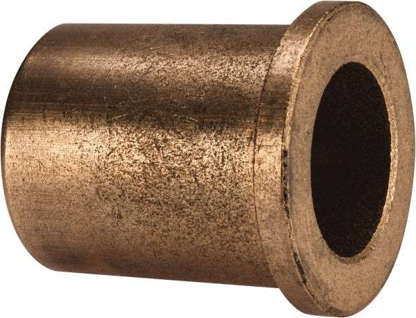 Boston Gear - 1" Inside x 1-3/8" Outside Diam, Oil Impregnated Bronze Sleeve Bearing - 1-5/8" Flange Outside Diam, 3/16" Flange Thickness, 1-3/4" OAL - Industrial Tool & Supply