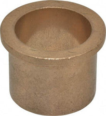 Boston Gear - 1-1/2" Inside x 1-3/4" Outside Diam, Oil Impregnated Bronze Sleeve Bearing - 2-1/16" Flange Outside Diam, 3/16" Flange Thickness, 1-1/2" OAL - Industrial Tool & Supply