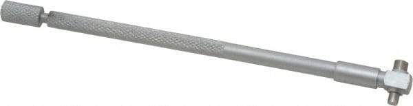 Value Collection - 5/16 to 1/2 Inch, 4.2 Inch Overall Length, Telescoping Gage - 4 Inch Long Handle, Hardened Tool Steel, Satin Chrome Finish - Industrial Tool & Supply