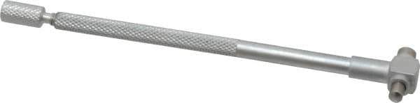 Value Collection - 1/2 to 3/4 Inch, 4.4 Inch Overall Length, Telescoping Gage - 4 Inch Long Handle, Hardened Tool Steel, Satin Chrome Finish - Industrial Tool & Supply