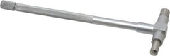 Value Collection - 1-1/4 to 2-1/8 Inch, 5.85 Inch Overall Length, Telescoping Gage - 5 Inch Long Handle, Hardened Tool Steel, Satin Chrome Finish - Industrial Tool & Supply