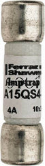 Ferraz Shawmut - 150 VAC/VDC, 4 Amp, Fast-Acting Semiconductor/High Speed Fuse - Clip Mount, 1-1/2" OAL, 100 at AC, 50 at DC kA Rating, 13/32" Diam - Industrial Tool & Supply