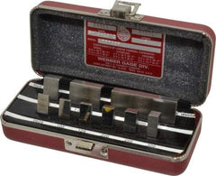 Starrett - 9 Piece, 1/16 to 2", Grade 0, Steel Gage Block Set - Rectangular - Industrial Tool & Supply