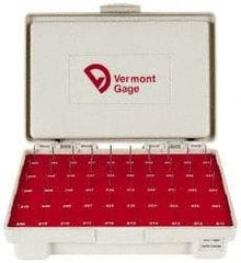 Vermont Gage - 240 Piece, 0.0115 to 0.2505 Inch Diameter Plug & Pin Gage Set - Minus 0.0002 Inch Tolerance, Class ZZ - Industrial Tool & Supply
