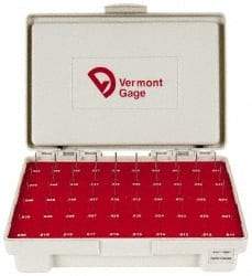 Vermont Gage - 240 Piece, 0.0115 to 0.2505 Inch Diameter Plug & Pin Gage Set - Plus 0.0002 Inch Tolerance, Class ZZ - Industrial Tool & Supply