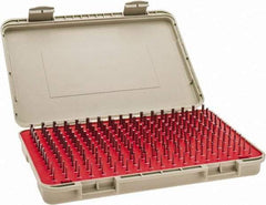 Vermont Gage - 190 Piece, 0.061-0.25 Inch Diameter Plug and Pin Gage Set - Minus 0.0002 Inch Tolerance, Class ZZ - Industrial Tool & Supply