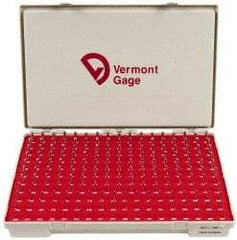 Vermont Gage - 190 Piece, 0.061-0.25 Inch Diameter Plug and Pin Gage Set - Plus 0.0002 Inch Tolerance, Class ZZ - Industrial Tool & Supply