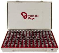 Vermont Gage - 125 Piece, 0.626-0.75 Inch Diameter Plug and Pin Gage Set - Minus 0.0002 Inch Tolerance, Class ZZ - Industrial Tool & Supply
