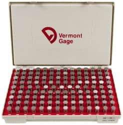 Vermont Gage - 125 Piece, 0.626-0.75 Inch Diameter Plug and Pin Gage Set - Plus 0.0002 Inch Tolerance, Class ZZ - Industrial Tool & Supply