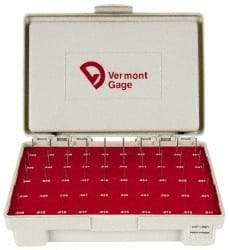 Vermont Gage - 50 Piece, 0.011-0.06 Inch Diameter Plug and Pin Gage Set - Plus 0.0002 Inch Tolerance, Class ZZ - Industrial Tool & Supply