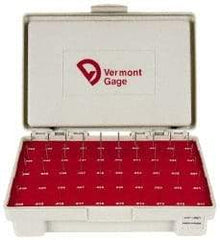 Vermont Gage - 50 Piece, 0.011-0.06 Inch Diameter Plug and Pin Gage Set - Plus 0.0002 Inch Tolerance, Class ZZ - Industrial Tool & Supply