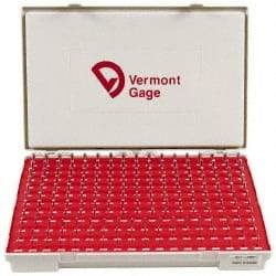 Vermont Gage - 190 Piece, 0.0615-0.2505 Inch Diameter Plug and Pin Gage Set - Minus 0.0002 Inch Tolerance, Class ZZ - Industrial Tool & Supply