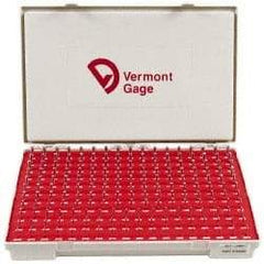 Vermont Gage - 190 Piece, 0.0615-0.2505 Inch Diameter Plug and Pin Gage Set - Minus 0.0002 Inch Tolerance, Class ZZ - Industrial Tool & Supply