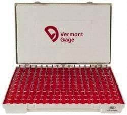 Vermont Gage - 190 Piece, 0.0615-0.2505 Inch Diameter Plug and Pin Gage Set - Plus 0.0002 Inch Tolerance, Class ZZ - Industrial Tool & Supply
