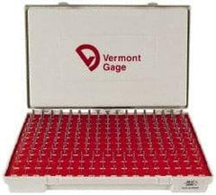 Vermont Gage - 190 Piece, 0.0615-0.2505 Inch Diameter Plug and Pin Gage Set - Plus 0.0002 Inch Tolerance, Class ZZ - Industrial Tool & Supply