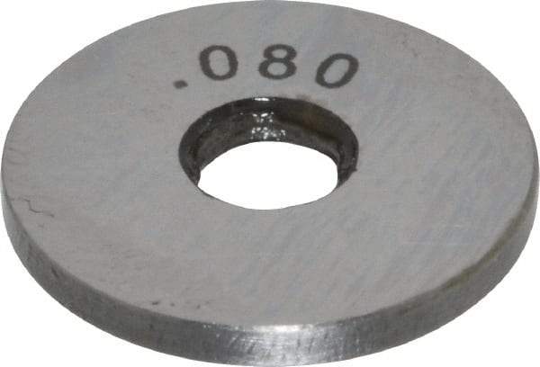 Value Collection - 0.08" Round Steel Spacer Block - Accuracy Grade B - Industrial Tool & Supply