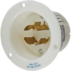 Hubbell Wiring Device-Kellems - 3-Phase Delta 250 VAC 20A NEMA L15-20P Industrial Twist Lock Inlet - Industrial Tool & Supply