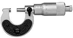 Mahr - 50 to 75mm Range, 0.01mm Graduation, Mechanical Outside Micrometer - Ratchet Stop Thimble, Accurate to 5µm - Industrial Tool & Supply