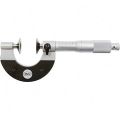 Mahr - 0 to 20mm, 0.01mm Graduation, Ratchet Stop Thimble, Mechanical Disc Micrometer - 4 micro m Accuracy, 25mm Disc, Steel - Industrial Tool & Supply