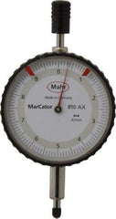 Mahr - 10mm Range, 0-10 Dial Reading, 0.1mm Graduation Dial Drop Indicator - 50mm Dial - Industrial Tool & Supply