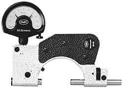 Mahr - 2 to 4 Inch, Forged Steel Frame, Snap Gage - 14 Inch Reference Anvil Diameter, 0.00002; 0.0001; 0.0005 Inch Graduation, 7.5 N Measuring Force, Tungsten Carbide Anvil, Dial Display - Industrial Tool & Supply
