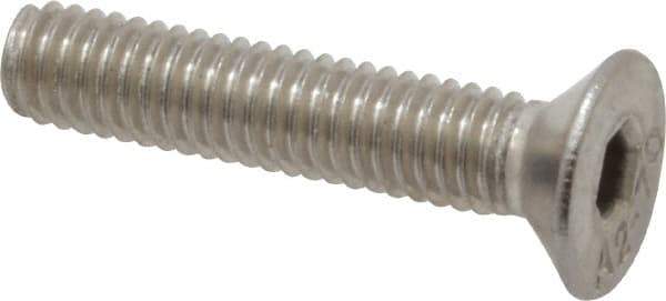 Value Collection - M4x0.70 Metric Coarse Hex Socket Drive, 90° Flat Screw - Grade 18-8 & Austenitic A2 Stainless Steel, Uncoated, Fully Threaded, 20mm OAL - Industrial Tool & Supply