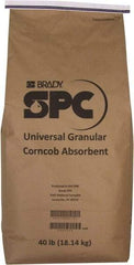 Brady SPC Sorbents - 40 Lb Bag Corncob Granular Sorbent - Universal Use - Industrial Tool & Supply