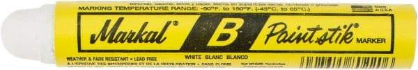 Markal - White Paint Marker - Ball Tip - Industrial Tool & Supply