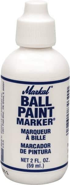 Markal - White Marker/Paintstick - Alcohol Base Ink - Industrial Tool & Supply
