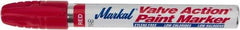 Markal - Red Permanent Marker - Felt Tip - Industrial Tool & Supply