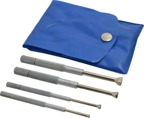 Value Collection - 1/8 to 1/2 Inch Measurement, Small Hole Gage Set - Half Ball, Includes Case - Industrial Tool & Supply