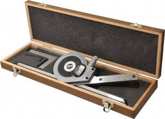 SPI - 6, 12 Inch Long Blade, 360° Max Measurement, Bevel Protractor - Accuracy up to 1 Min, 1 Min Dial Graduation - Industrial Tool & Supply