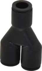Legris - 1/4" Outside Diam, Nylon Push-to-Connect Tube Union Y - 290 Max psi - Industrial Tool & Supply