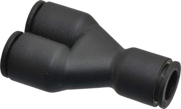 Legris - 3/8" Outside Diam, Nylon Push-to-Connect Tube Union Y - 290 Max psi - Industrial Tool & Supply