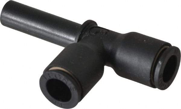 Legris - 1/4" Outside Diam, Nylon Push-to-Connect Tube Plug-In Run Tee - 290 Max psi - Industrial Tool & Supply