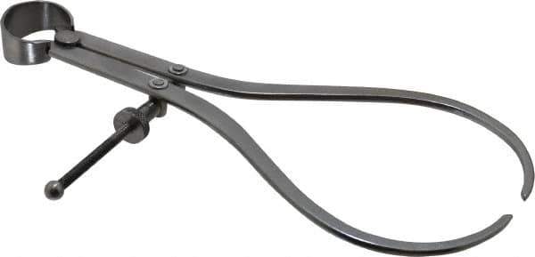 Value Collection - 8 Inch Leg, Spring Joint, Steel, Polished, Outside Caliper - 8 Inch Max Measurement, 200mm Max Measurement, Flat Leg with Quick Nut Adjustment - Industrial Tool & Supply