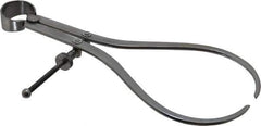 Value Collection - 8 Inch Leg, Spring Joint, Steel, Polished, Outside Caliper - 8 Inch Max Measurement, 200mm Max Measurement, Flat Leg with Quick Nut Adjustment - Industrial Tool & Supply