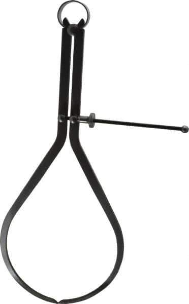 Value Collection - 12 Inch Leg, Spring Joint, Steel, Polished, Outside Caliper - 12 Inch Max Measurement, 300mm Max Measurement, Flat Leg with Quick Nut Adjustment - Industrial Tool & Supply