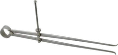 Value Collection - 12 Inch Leg, Spring Joint, Steel, Polished, Inside Caliper - 12 Inch Max Measurement, 300mm Max Measurement, Flat Leg with Quick Nut Adjustment - Industrial Tool & Supply
