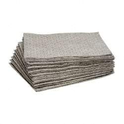 Brady SPC Sorbents - 20.5 Gal Capacity per Package, Universal Pad - 19" Long x 15" Wide, Gray, Polypropylene - Industrial Tool & Supply