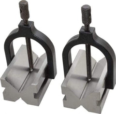 Value Collection - 17.46 to 1-1/2" Capacity, 90° Angle, Tool Steel V-Block - 2-3/4" Long x 1-3/4" Wide x 1-7/16" High, Sold as 2 Block Set - Industrial Tool & Supply