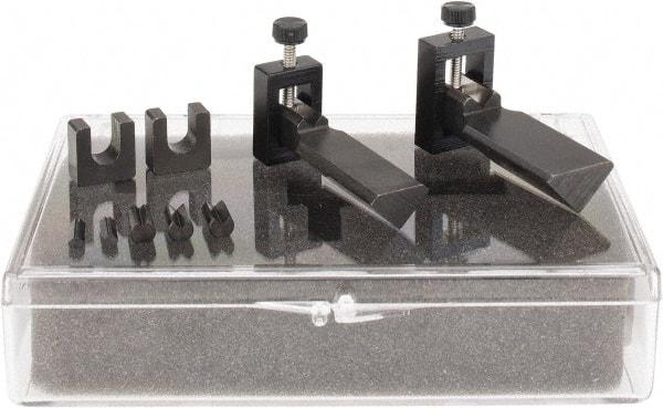 SPI - 0.03 to 9/32" Capacity, 90° Angle, V-Block - Includes 2 Super Wee Blocks, 5 Upper Prisms, Bridges, Fitted Case, Sold as 2 Block Set - Industrial Tool & Supply