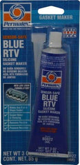 Permatex - 3 oz Tube Blue Butyl Rubber Gasket Sealant - -65 to 400°F Operating Temp, 24 hr Full Cure Time - Industrial Tool & Supply