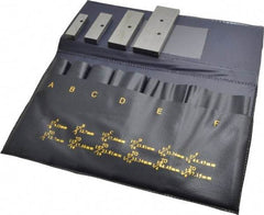 Value Collection - 3/8 to 1-5/16 Inch Adjustable Parallel Set - 3-9/16 Inch Long, 9/32 Inch Thick, 4 Pieces - Industrial Tool & Supply