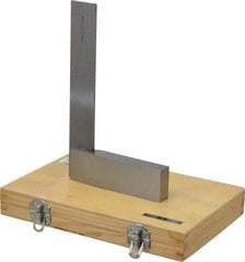 Value Collection - 7-7/8" Blade Length, 5" Base Length Steel Square - 0.0004" Accuracy, Beveled Edge - Industrial Tool & Supply