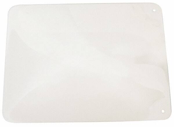 PRO-SAFE - Polycarbonate Concave Shield - 12" Wide x 16" Long x 1/8" Thick, Magnetic Base, For General Purpose Use - Industrial Tool & Supply