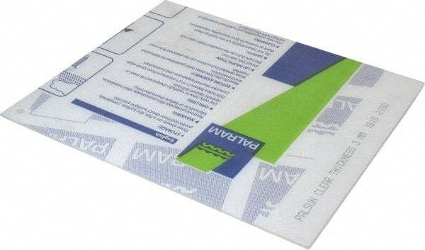 PRO-SAFE - Polycarbonate Flat Shield - 10" Wide x 12" Long x 1/8" Thick, Magnetic Base, For General Purpose Use - Industrial Tool & Supply