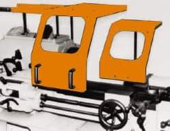 Flexbar - 10 to 24 Inch Max Chuck Size, Lathe Guard - 14 Inch Wide - Industrial Tool & Supply