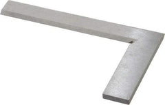Value Collection - 5" Blade Length, 3" Base Length Steel Square - 0.0013" Accuracy, Beveled Edge - Industrial Tool & Supply